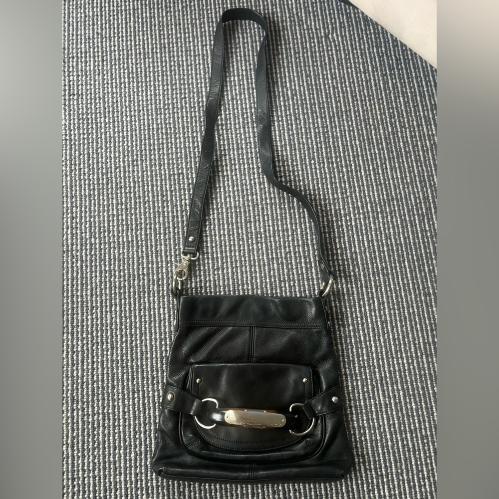 Leather, crossbody bag
